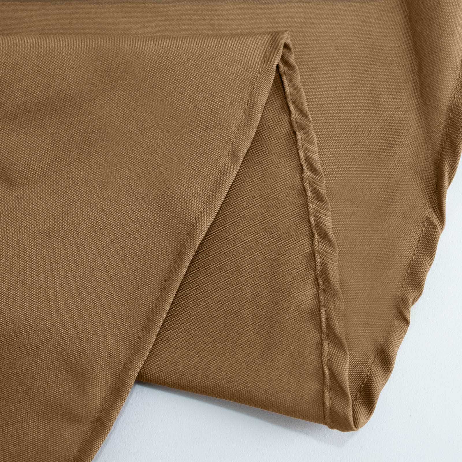 Polyester Square 70"x70" Tablecloth Taupe - Wrinkle-Resistant & Durable Table Cover