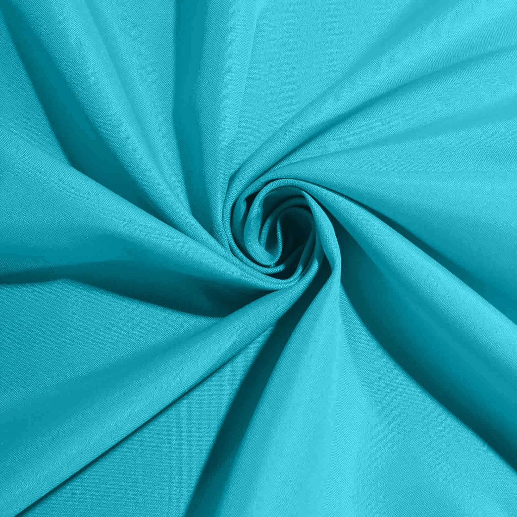 5 Pack Polyester 17"x17" Napkins Turquoise - Durable & Wrinkle Resistant Dinner Napkins
