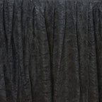 Lace 14ft Table Skirt Black Premium Pleated - Vintage Style for Parties