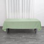 Polyester 60"x102" Rectangle Tablecloth Sage Green - Durable and Stylish Table Cover