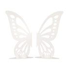 Freestanding Wooden Butterfly Wings Backdrop, Large Butterfly Cut - Out Stand Photo Prop - White, 4.5ftx3.5ft - Bell Racket Store