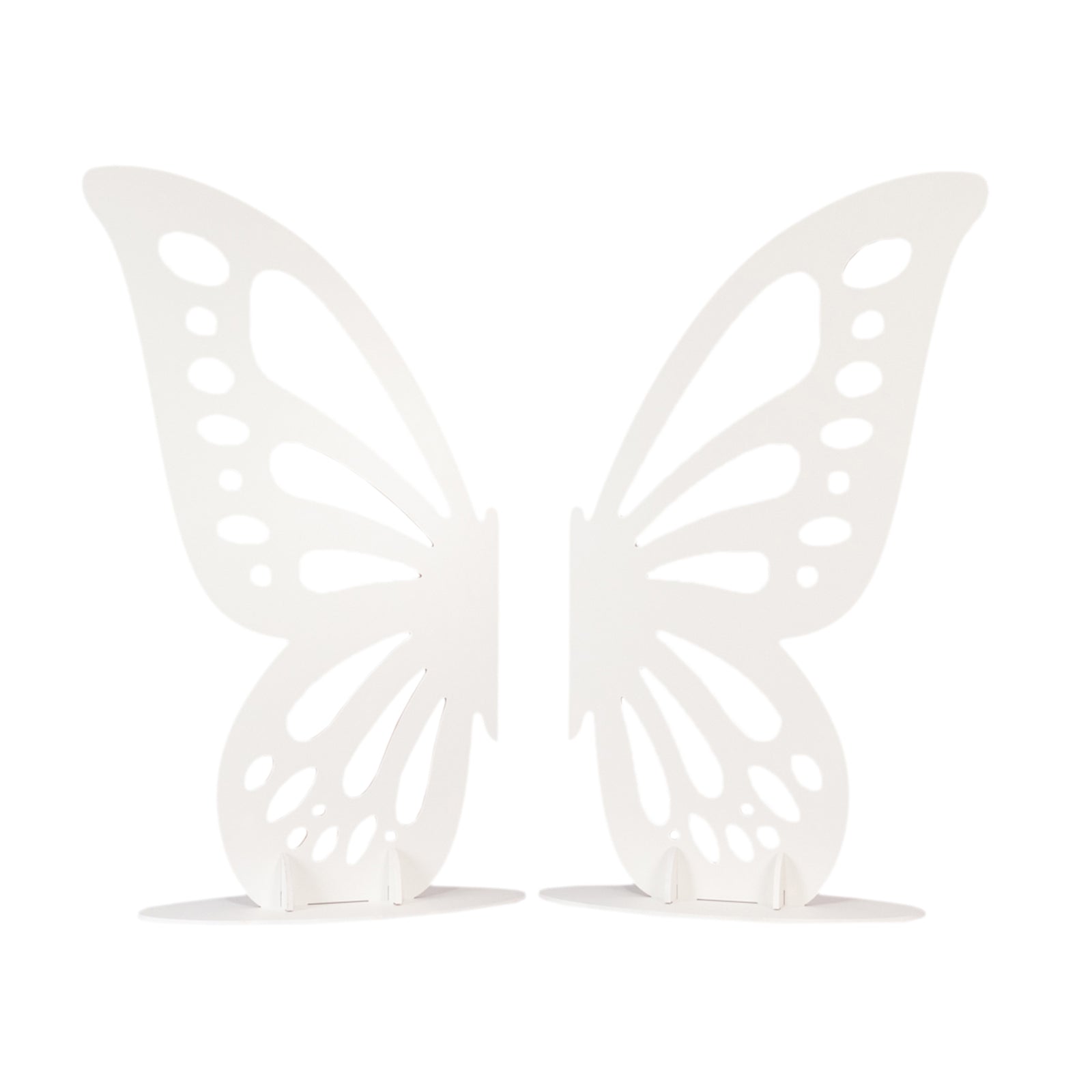 Freestanding Wooden Butterfly Wings Backdrop, Large Butterfly Cut - Out Stand Photo Prop - White, 4.5ftx3.5ft - Bell Racket Store