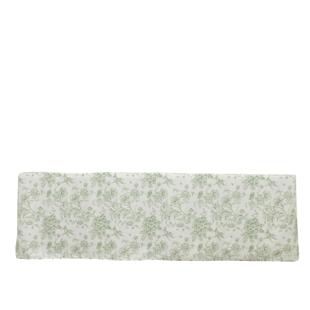 French Toile Fitted Tablecloth 8ft â€“ Dusty Sage Green & White Rectangular Polyester Wrinkle - Resistant Table Cover - Bell Racket Store