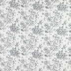 French Toile Polyester Backdrop Curtain â€“ Black Floral 5ft x 10ft Rod Pocket Drape Panel - Bell Racket Store