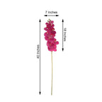 2 Stems 40" Tall Fuchsia Artificial Silk Orchid Flower Bouquets