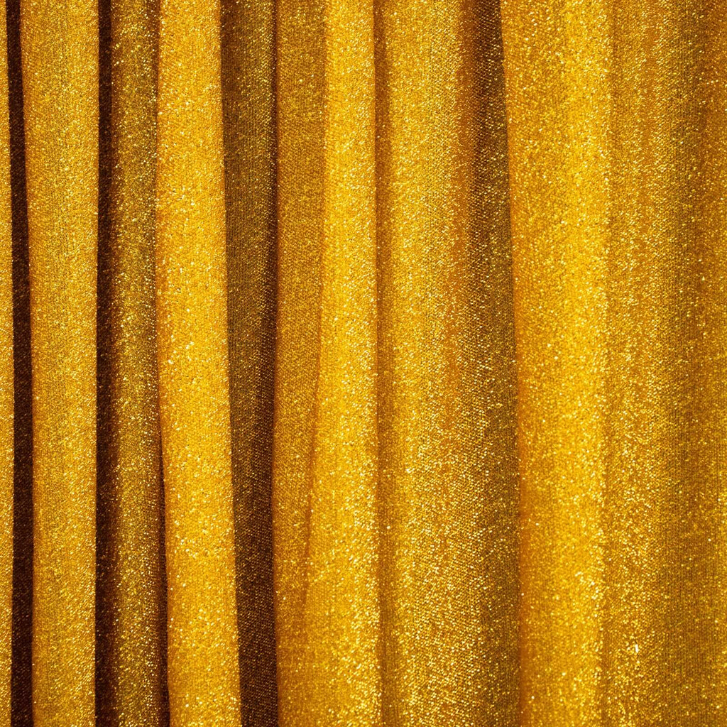 20ftx10ft Gold Metallic Shimmer Tinsel Event Curtain Drapes, Backdrop Event Panel