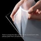 Set of 4 Premium Acrylic Dessert Display Stands Clear - Sleek Multi Level Buffet Riser Serving Tray Platter for Cupcakes Pastries & Appetizers