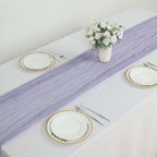 Gauze Cheesecloth 10ft Table Runner Lavender Lilac - Rustic Boho Style - Bell Racket Store