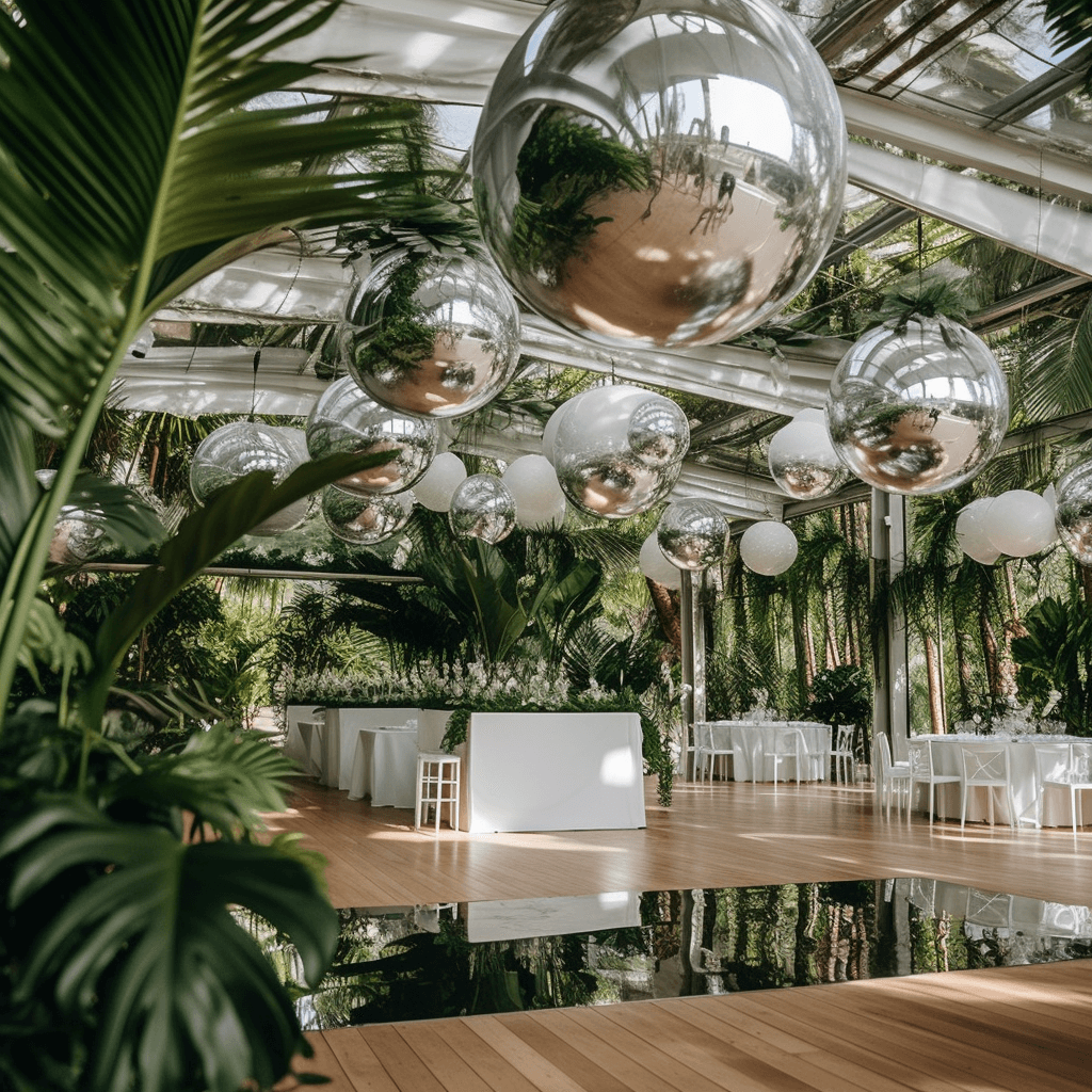 Gazing Globe Mirror Ball Reflective Hollow Stainless Steel Silver Sphere - Decorative Garden Display Ornament 22" - Bell Racket Store