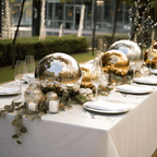 Gazing Globe Mirror Ball Reflective Hollow Stainless Steel Silver Sphere - Decorative Garden Display Piece 16" - Bell Racket Store