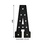 Giant LED Marquee Light Up Letter "A", Black 4ft Pre - Cut Foam Board with 10 Warm White Battery Operated LEDs, Glue Gun and Sticks - Bell Racket Store