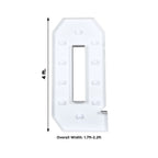 Giant LED Marquee Light Up Letter "Q", White 4ft Pre - Cut Foam Board with 10 Warm White Battery Operated LEDs, Glue Gun and Sticks - Bell Racket Store