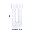 Giant LED Marquee Light Up Letter "U", White 4ft Pre - Cut Foam Board with 10 Warm White Battery Operated LEDs, Glue Gun and Sticks - Bell Racket Store