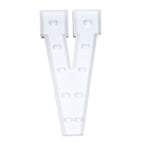 Giant LED Marquee Light Up Letter "V", White 4ft Pre - Cut Foam Board with 10 Warm White Battery Operated LEDs, Glue Gun and Sticks - Bell Racket Store