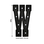 Giant LED Marquee Light Up Letter "W", Black 4ft Pre - Cut Foam Board with 10 Warm White Battery Operated LEDs, Glue Gun and Sticks - Bell Racket Store