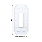 Giant LED Marquee Light Up Number "0", White 4ft Pre - Cut Foam Board with 10 Warm White Battery Operated LEDs, Glue Gun and Sticks - Bell Racket Store