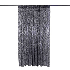 8ftx8ft Black Big Payette Sequin Event Curtain Drapes, Backdrop Event Panel