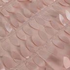 Taffeta 120" Round Tablecloth Dusty Rose | 3D Leaf Petal Design Seamless Table Cover