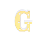 3D Marquee Letter "G" Warm White 6 LED Lights Gold - Chic Light-Up Decor for Events 6"