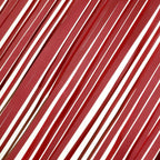 Metallic Foil Fringe Table Skirt Matte Red with Self Adhesive Backing - Durable Tinsel Skirt for Parties 30"x9ft