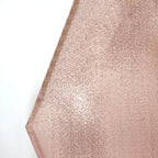 8ftx7ft Rose Gold Shiny Sequin Hexagon Backdrop Stand Cover, Shiny Sparkle 2-Sided Custom Fit Wedding Arch Cover