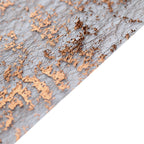 Mesh Polyester 108" Table Runner Roll Metallic Bronze - Distressed Foil Look Disposable Table Decor