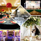 Metal Candelabra 4 Arm Design Gold with Flower Vase Bowl - Table Centerpiece for Weddings 33"