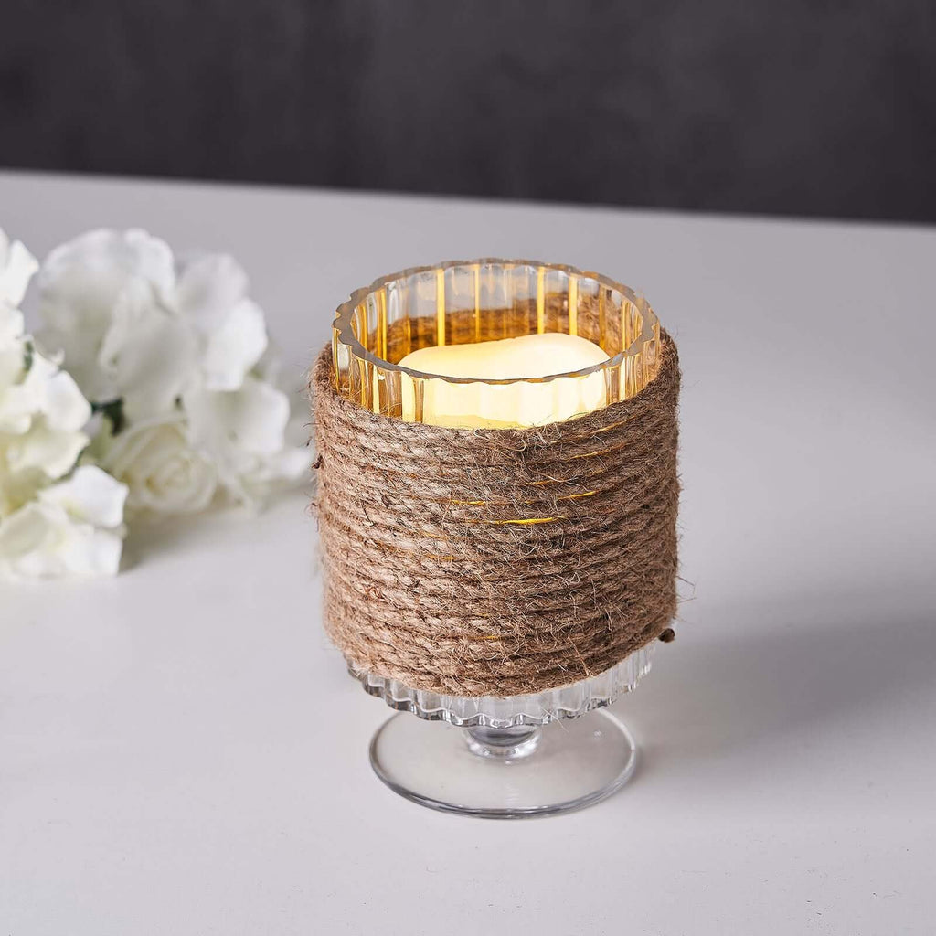 33ft 8mm Natural Jute Rope Twine String, DIY Craft Rope