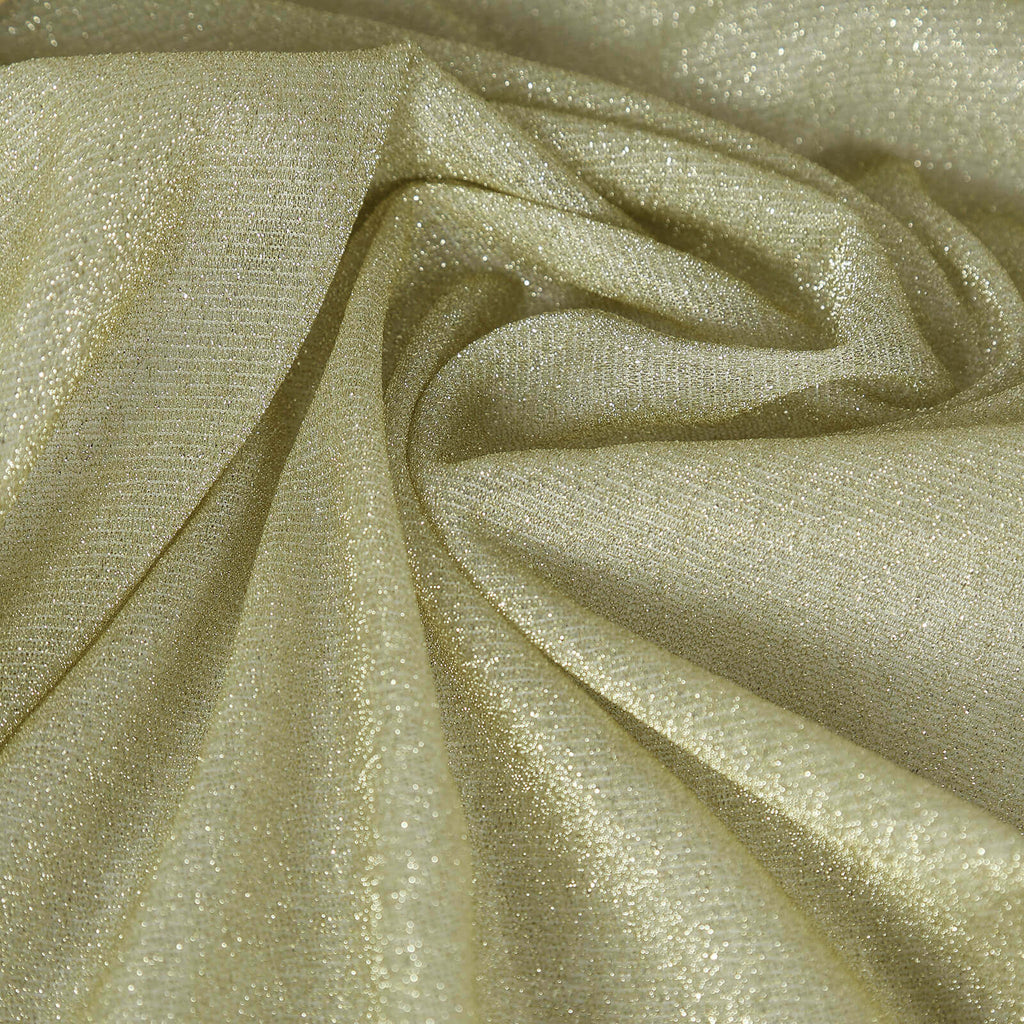 Glitter Gauze 27"x120" Table Runner Champagne - Sparkling Reusable Sheer Table Linen - Bell Racket Store