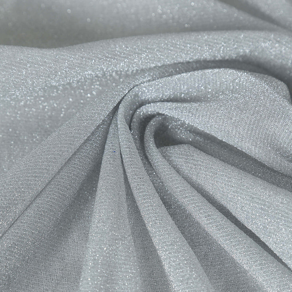 Glitter Gauze 27"x120" Table Runner Silver - Sparkling Reusable Sheer Table Linen - Bell Racket Store