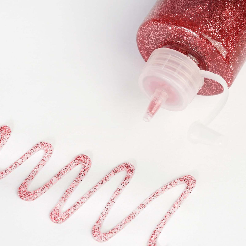 Metallic Glitter Glue Rose Gold - Washable Nontoxic Art Glue for Fun DIY Projects Scrapbooking & Party Decor 4 oz Bottle