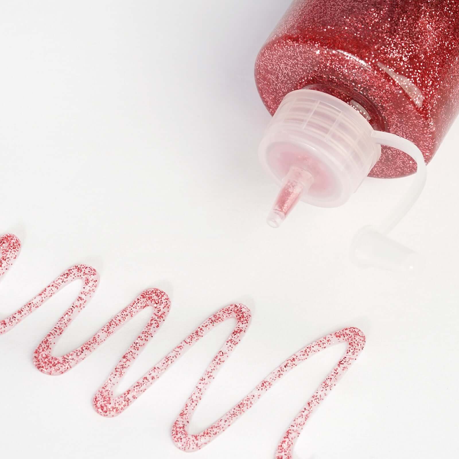 Metallic Glitter Glue Rose Gold - Washable Nontoxic Art Glue for Fun DIY Projects Scrapbooking & Party Decor 4 oz Bottle