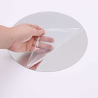 12 Pack Round Acrylic Mirror Wall Stickers, 8" Removable Wall Decals For Home Decor