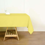 Polyester 60"x102" Rectangle Tablecloth Yellow - Durable and Stylish Table Cover