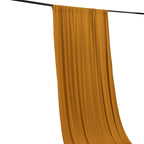 Gold 4 - Way Stretch Spandex Event Curtain Drapes, Wrinkle Free Backdrop Event Panel with Rod Pockets - 5ftx18ft - Bell Racket Store