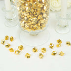 300 Pcs Acrylic Ice Bead Vase Fillers Large Gold - Stylish DIY Craft Crystals for Event Decor & Wedding Tables