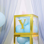 4 Pack 5" Metallic Gold Alphabet Stickers Banner, Customizable Stick on Gold Letters - Y