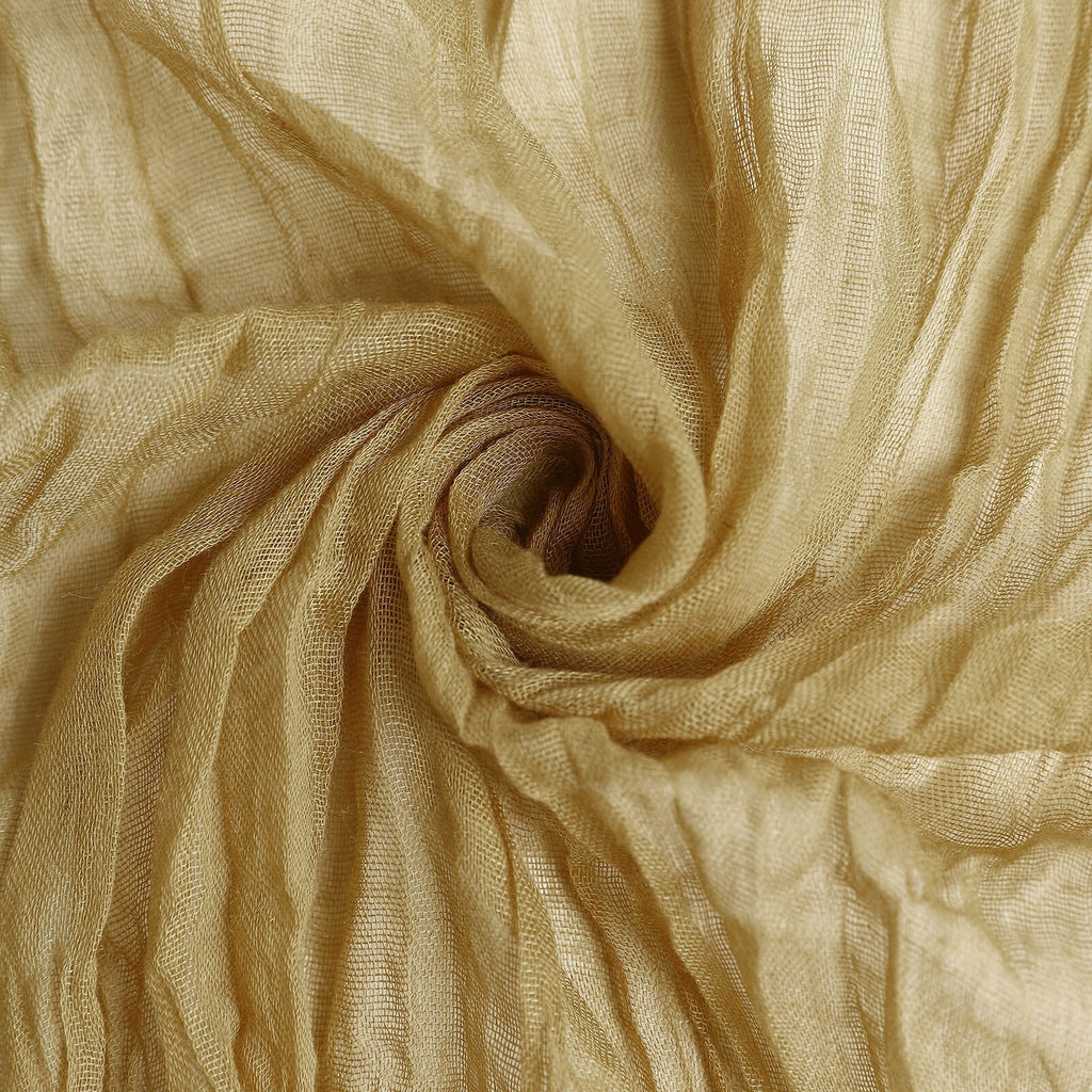 5 Pack Gauze Cheesecloth 24"x19" Napkins Gold Reusable Dinner Napkins for Boho Farmhouse Style Events