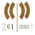 Gold Hanging Metal Floral Chandelier Frame - 24" Circular Lighting, Candle and Floral Display Base - Bell Racket Store