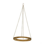 Gold Hanging Metal Floral Chandelier Frame - 24" Circular Lighting, Candle and Floral Display Base - Bell Racket Store