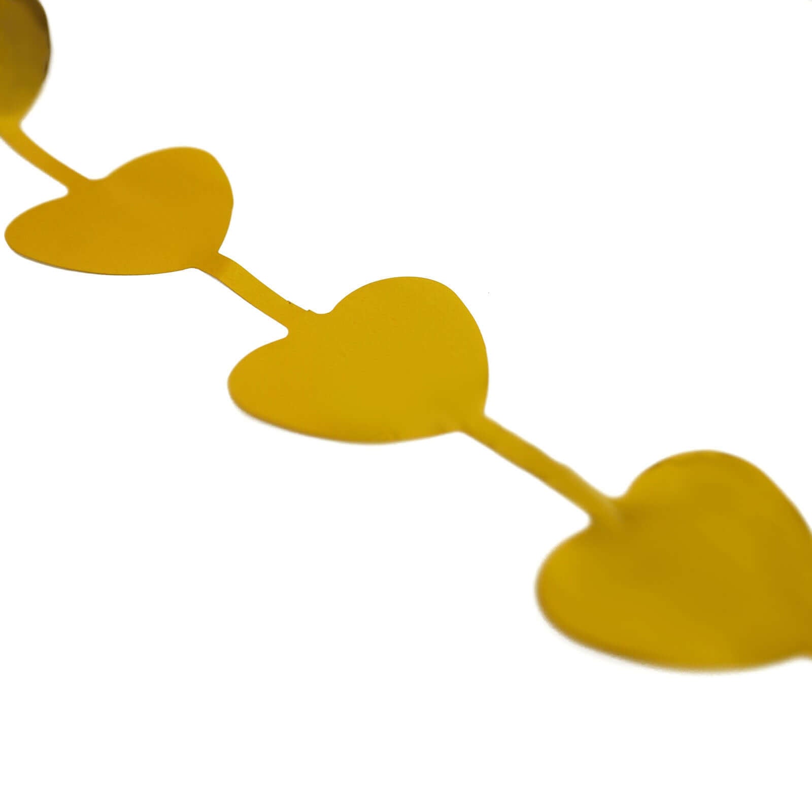 Gold Heart Chain Foil Fringe Curtain Party Backdrop, Metallic Gold Tinsel Streamer Party Decor - Door Window Foil Curtain - 3ftx6.5ft - Bell Racket Store