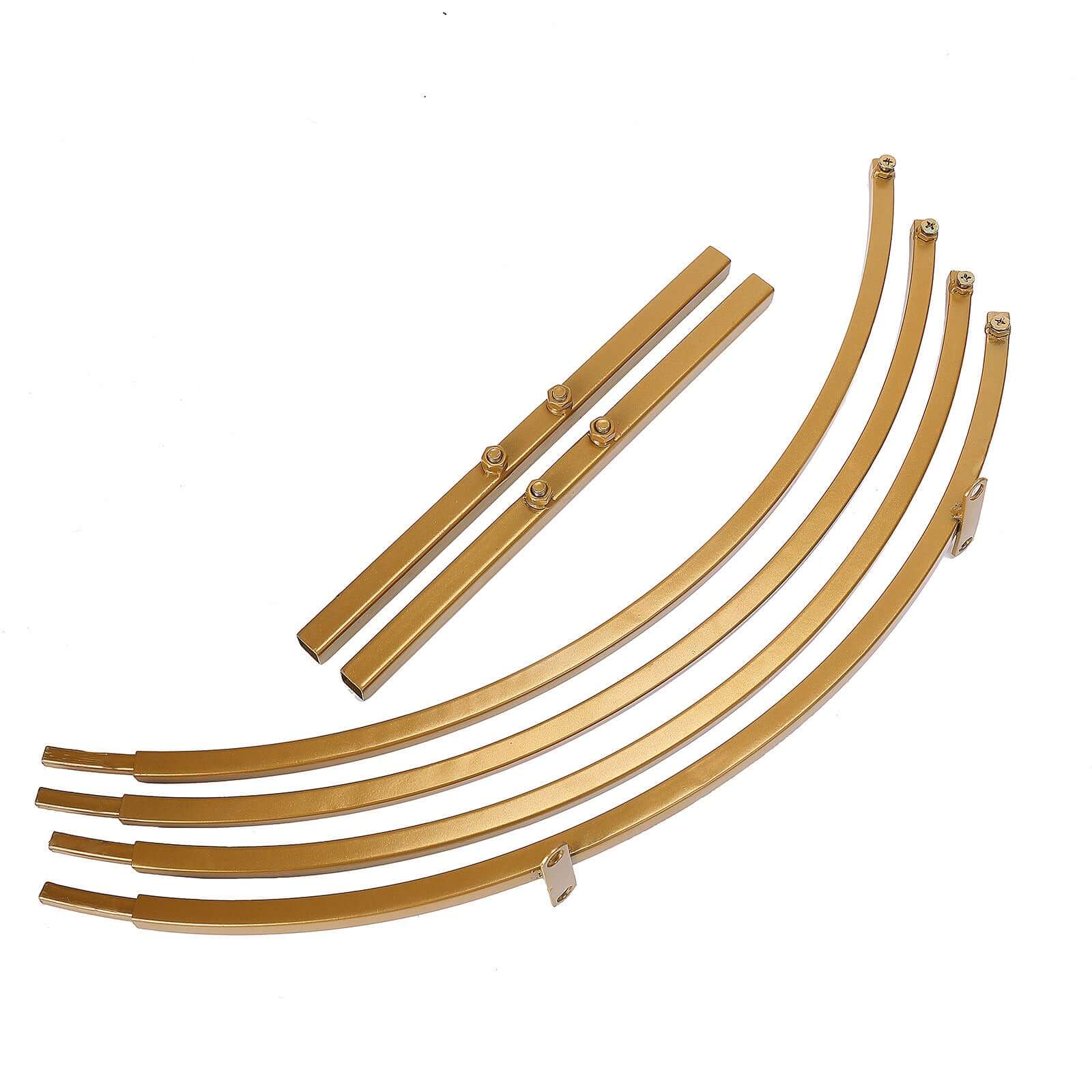 Round Wedding Arch Table Centerpiece Metal Gold - Hoop Wreath Tabletop Decor for Receptions 24"