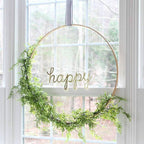 24" Gold Heavy Duty Metal Hoop Wreath, Floral Hoop