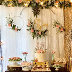 28" Gold Heavy Duty Metal Hoop Wreath, Floral Hoop