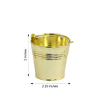 12 Pack 2" Gold Mini Planter Treat Party Favor Boxes, Small Pail Bucket Candy Container Gift Boxes