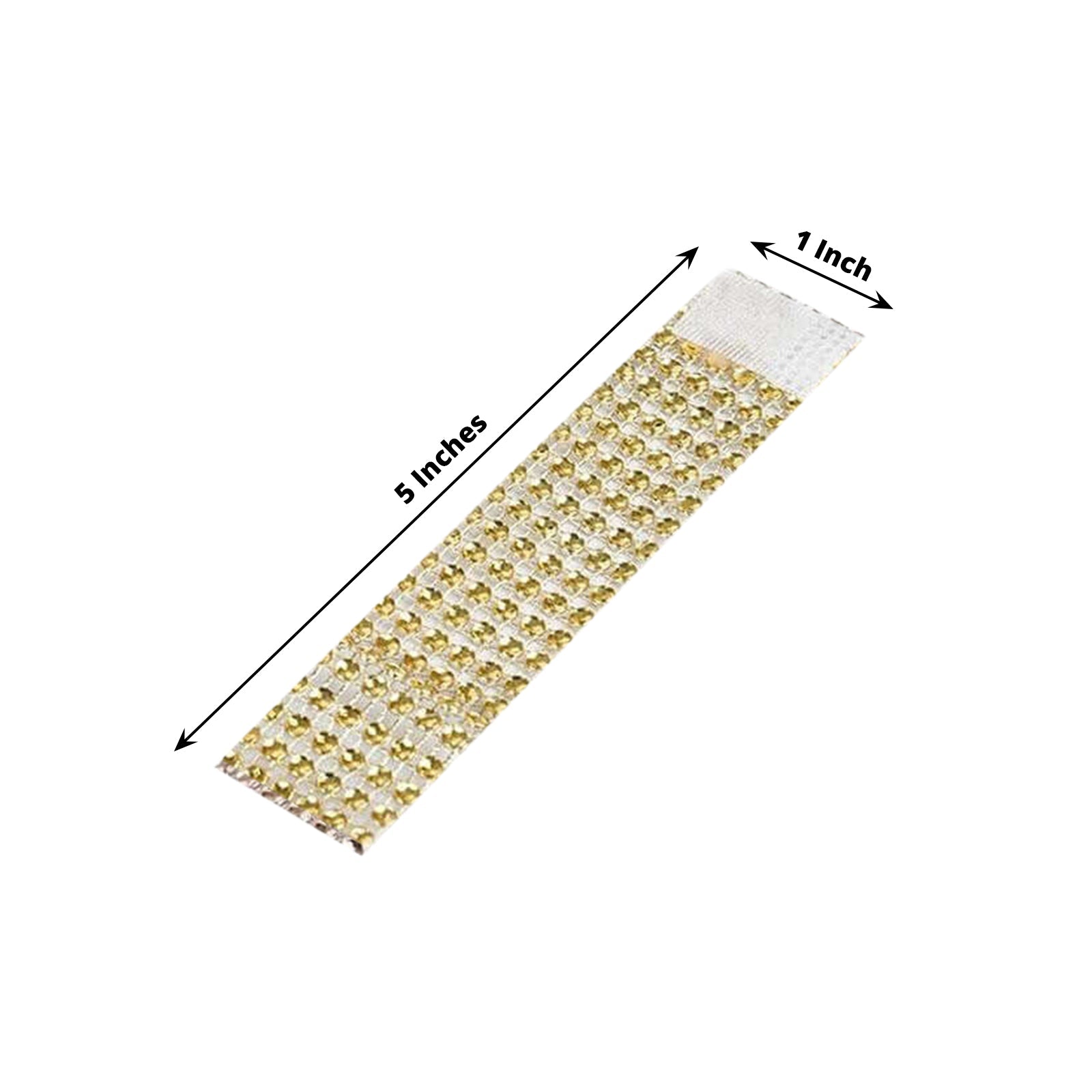 10 Pack Rhinestone Napkin Rings with Velcro Brooch Buckle Gold - Stylish Design for Chair Sashes