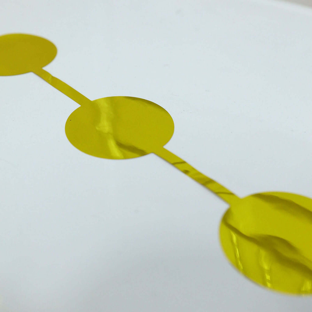 Gold Round Chain Foil Fringe Curtain Party Backdrop, Metallic Gold Tinsel Streamer Party Decor - Door Window Foil Curtain - 3ftx6.5ft - Bell Racket Store