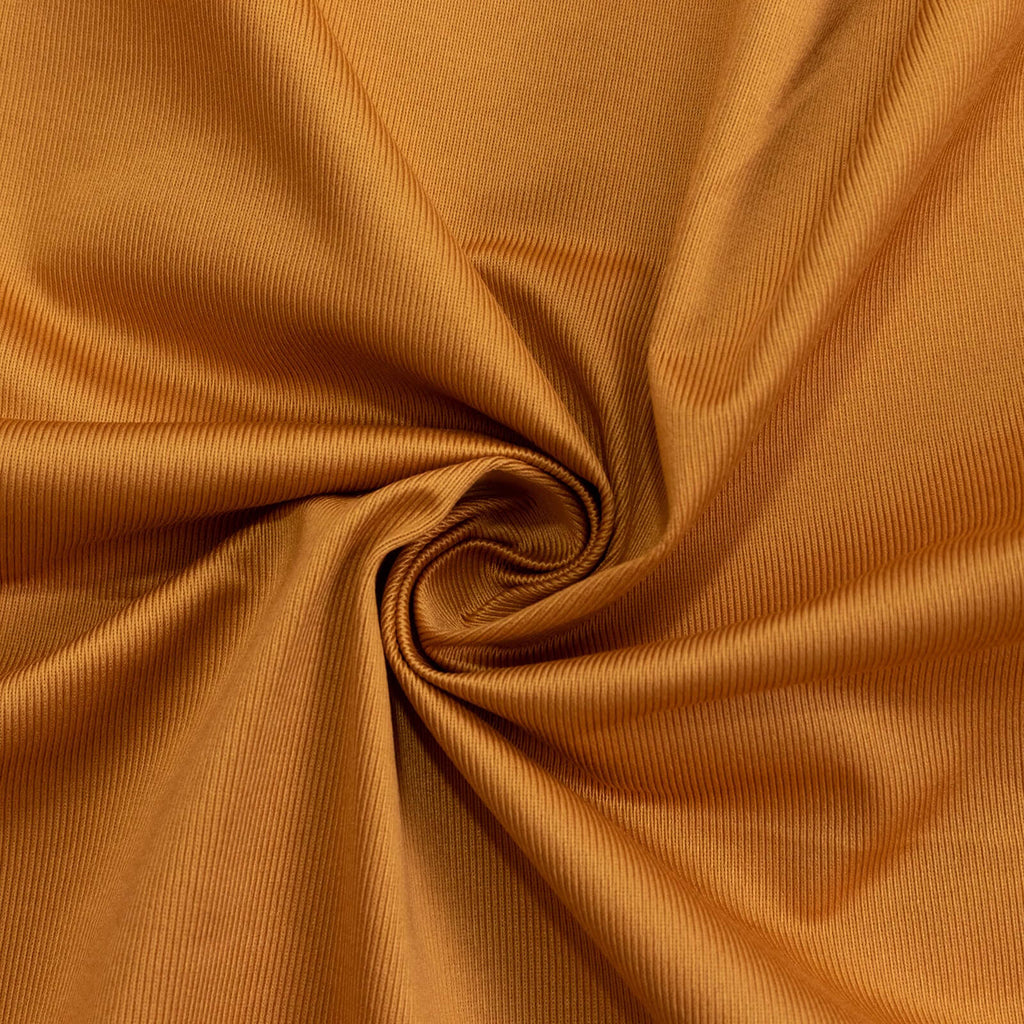 Gold Scuba Polyester Event Curtain Drapes, Durable Flame Resistant Backdrop Event Panel Wrinkle Free with Rod Pockets - 5ftx14ft - Bell Racket Store