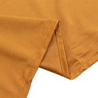 Gold Scuba Polyester Event Curtain Drapes, Durable Flame Resistant Backdrop Event Panel Wrinkle Free with Rod Pockets - 5ftx14ft - Bell Racket Store