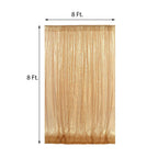8ftx8ft Gold Sequin Event Curtain Drapes, Backdrop Event Panel